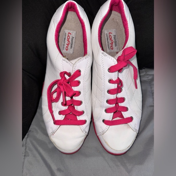 fitjoy Shoes - FootJoy LoPro Women’s Golf Shoes – White & Pink – Size 8.5M
